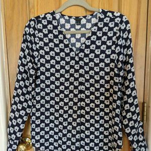 Ann Taylor Floral Blouse XS